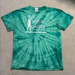 Colortone green tie-dye Rock the Cages t-shirt